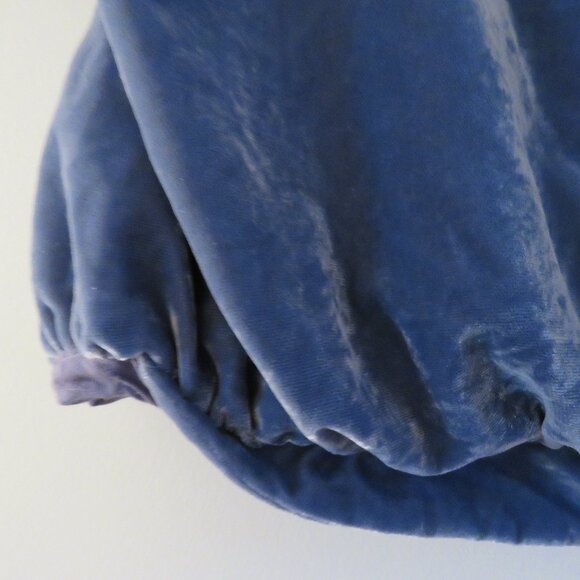 FREE PEOPLE WE THE FREE Cloud 9 Slouchy Top in Blue Velvet Boho Academia Size M - Picture 7 of 15